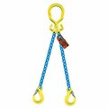 Grabiq Double Leg 1/2 in Adjstbl Chain Slng MG2-EGKN, 15ft L, 26000lb WLL G-1/2-MG2-EGKN-15